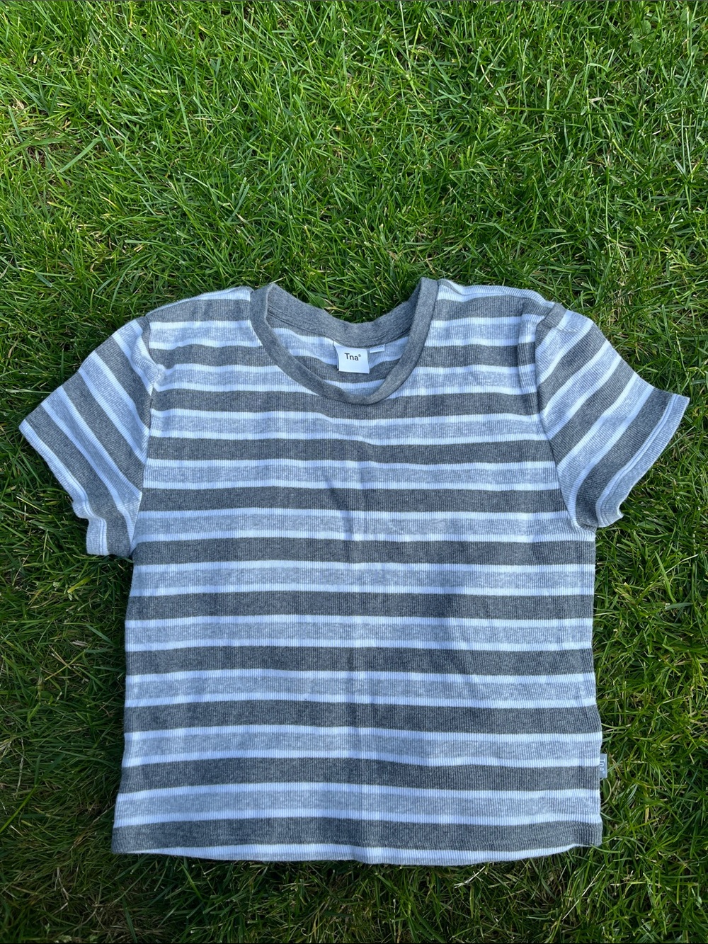 Aritzia TNA Ribbed Cropped T-Shirt